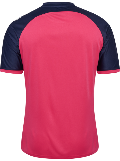 hmlMATCH LEAGUE JERSEY S/S, RASPBERRY SORBET/MARINE hmlMATCH LEAGUE JERSEY S/S, RASPBERRY SORBET/MARINE, packshot