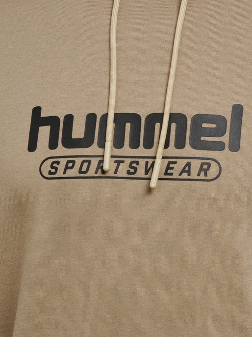 hmlBOOSTER HOODIE, GREIGE, packshot