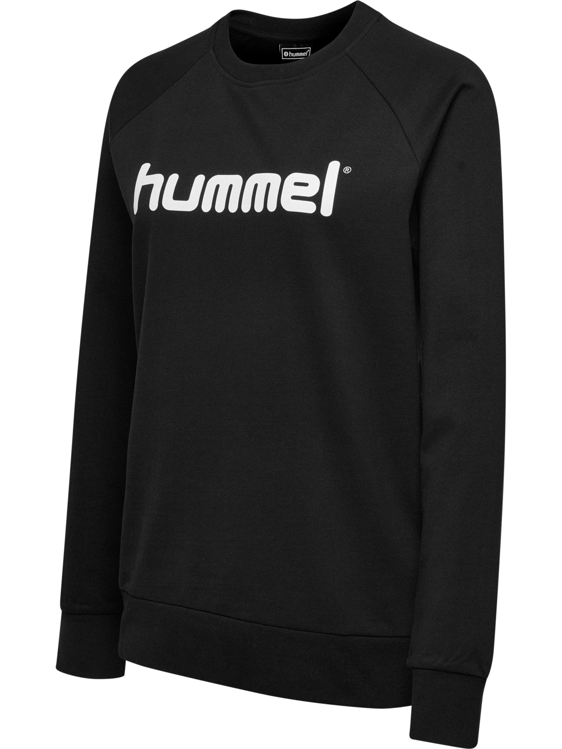 HMLGO COTTON LOGO SWEATSHIRT WOMAN, BLACK, packshot