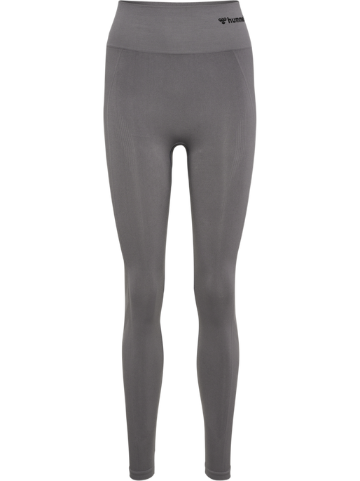 hmlTIF SEAMLESS HIGH WAIST TIGHTS, CHARCOAL GRAY, packshot