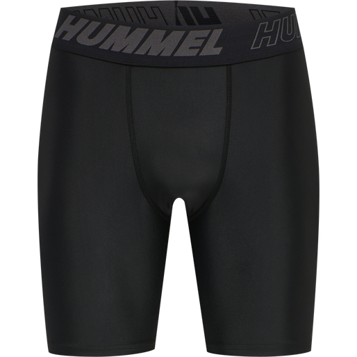 hmlTE TOPAZ TIGHT SHORTS, BLACK hmlTE TOPAZ TIGHT SHORTS, BLACK, packshot