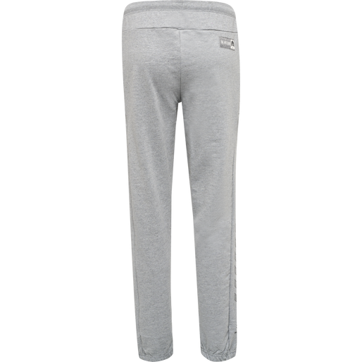 hmlMOVE GRID COTTON PANTS WOMAN, GREY MELANGE, packshot