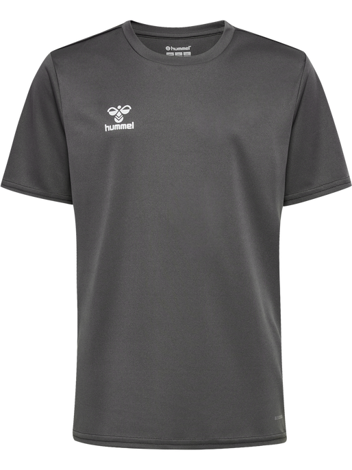 hmlESSENTIAL JERSEY S/S KIDS, STEEL GRAY, packshot