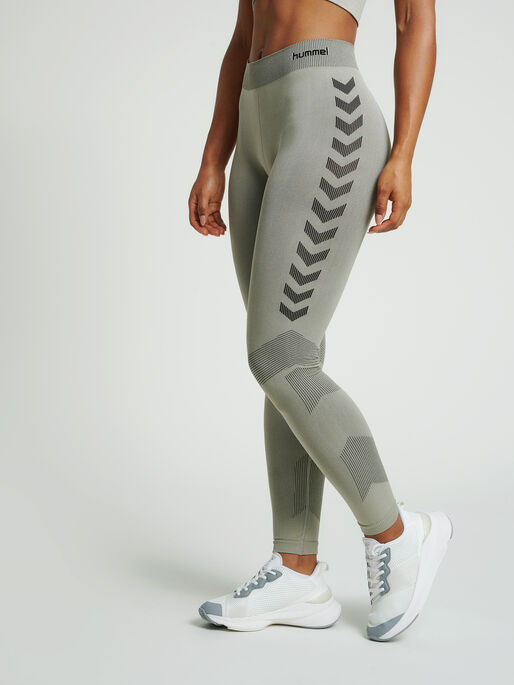 HUMMEL FIRST SEAMLESS TR TIGHTS W, LONDON FOG, model