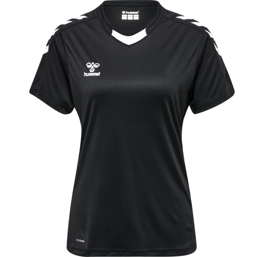 hmlCORE XK POLY JERSEY S/S WOMAN, BLACK, packshot