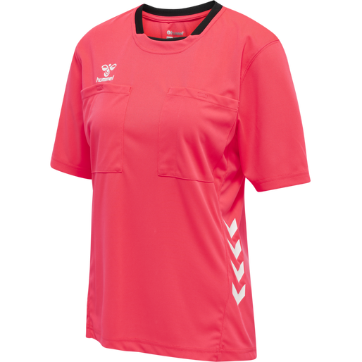hmlREFEREE CHEVRON WO  JERSEY S/S, DIVA PINK, packshot