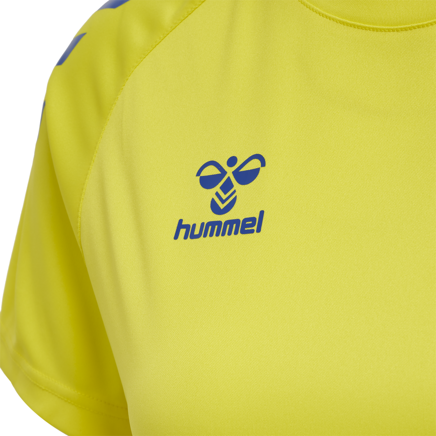 hmlCORE XK CORE POLY TEE  S/S WOMAN, BLAZING YELLOW/TRUE BLUE, packshot