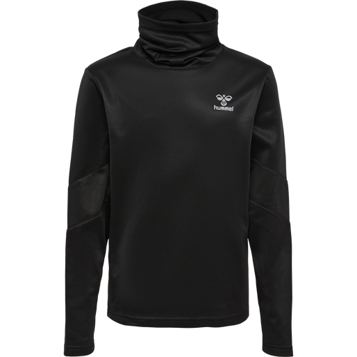 hmlACTIVE WINTER CREW SWEAT KIDS, BLACK hmlACTIVE WINTER CREW SWEAT KIDS, BLACK, packshot