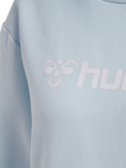 hmlMOVER COTTON HOODIE WOMAN, BABY BLUE, packshot