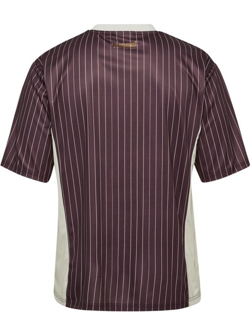 hmlLOOSE JERSEY SS STRIPE TOPSCORER, VINEYARD WINE hmlLOOSE JERSEY SS STRIPE TOPSCORER, VINEYARD WINE, packshot