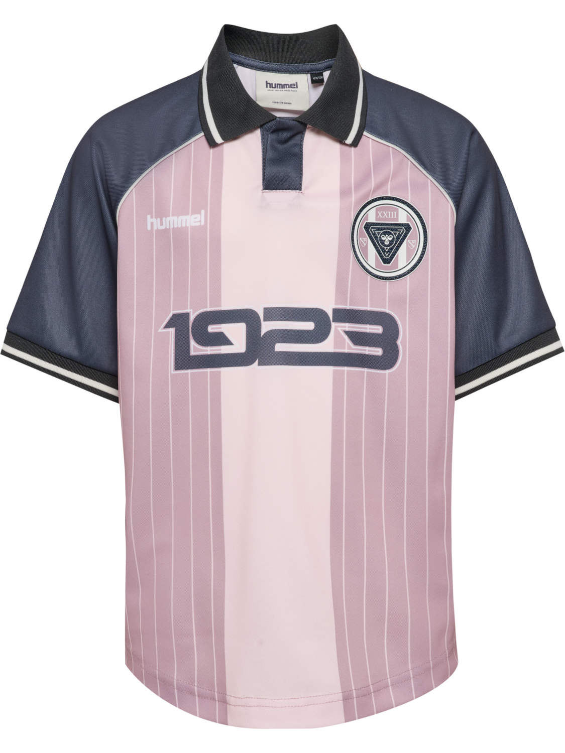 hmlJR LOOSE SOCCER JERSEY S/S, SEA FOG, packshot