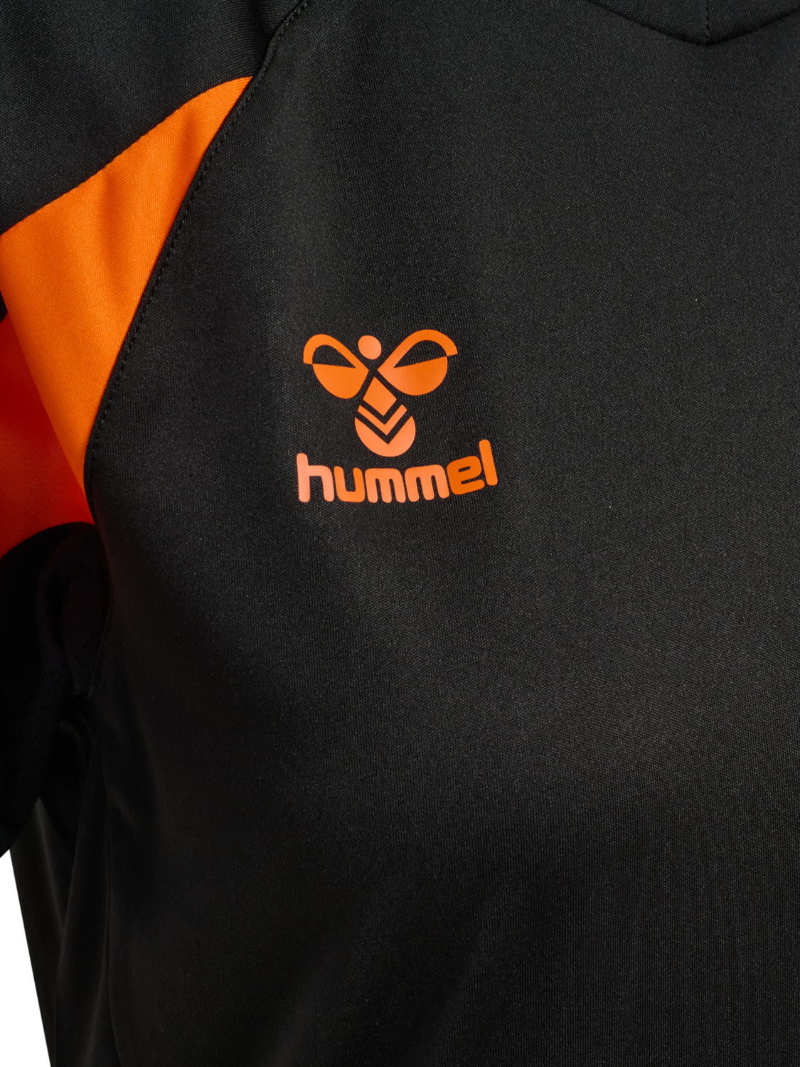 hmlCORE 2.0 JERSEY S/S WOMAN, BLACK/ORANGE TIGER, packshot
