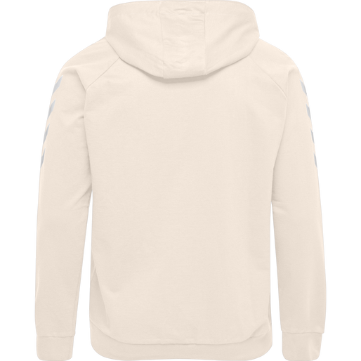 HMLGO COTTON HOODIE, EGRET MELANGE HMLGO COTTON HOODIE, EGRET MELANGE, packshot
