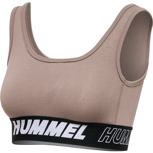 hmlTE MAJA 2-PACK COTTON SPORTS TOP, BLACK/DRIFTWOOD, packshot