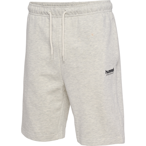 hmlLGC GABE SWEATSHORTS, TOFU MELANGE, packshot