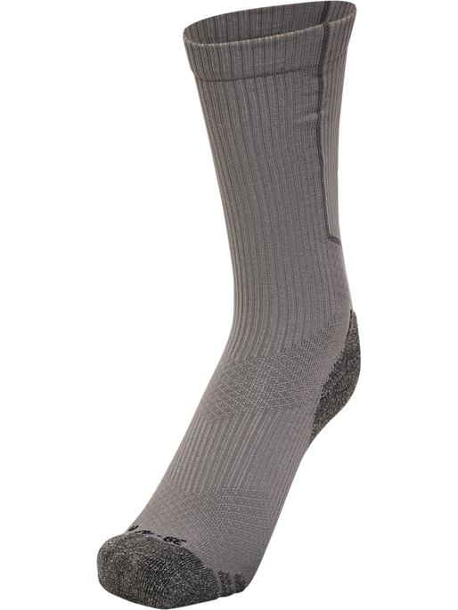 hmlPRO TRAINING SOCKS LOW, STEEL GRAY/WHITE, packshot