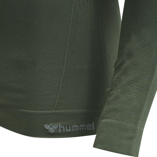 hmlSTROKE SEAMLESS T-SHIRT L/S, THYME hmlSTROKE SEAMLESS T-SHIRT L/S, THYME, packshot