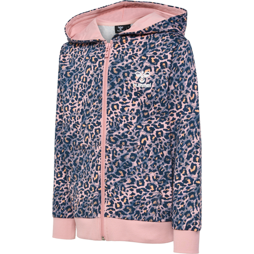 hmlFSK SMILE ZIP JACKET, BLACK IRIS/ZEPHYR, packshot