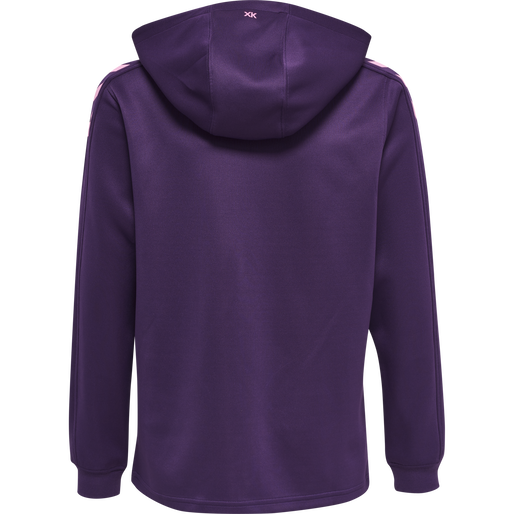hmlCORE XK POLY KIDS SWEAT HOODIE, ACAI, packshot