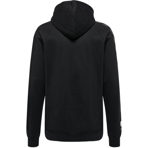 hmlMOVE GRID COTTON HOODIE, BLACK, packshot