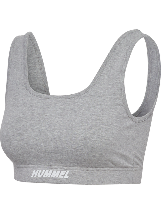 hmlELEMENTAL COTTON SPORTS TOP, GREY MELANGE, packshot