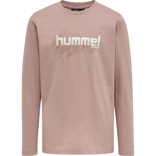 hmlASTA T-SHIRT L/S, WOODROSE, packshot