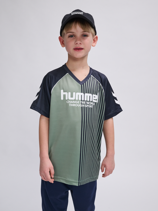 hmlMEXI T-SHIRT S/S, LILY PAD, model