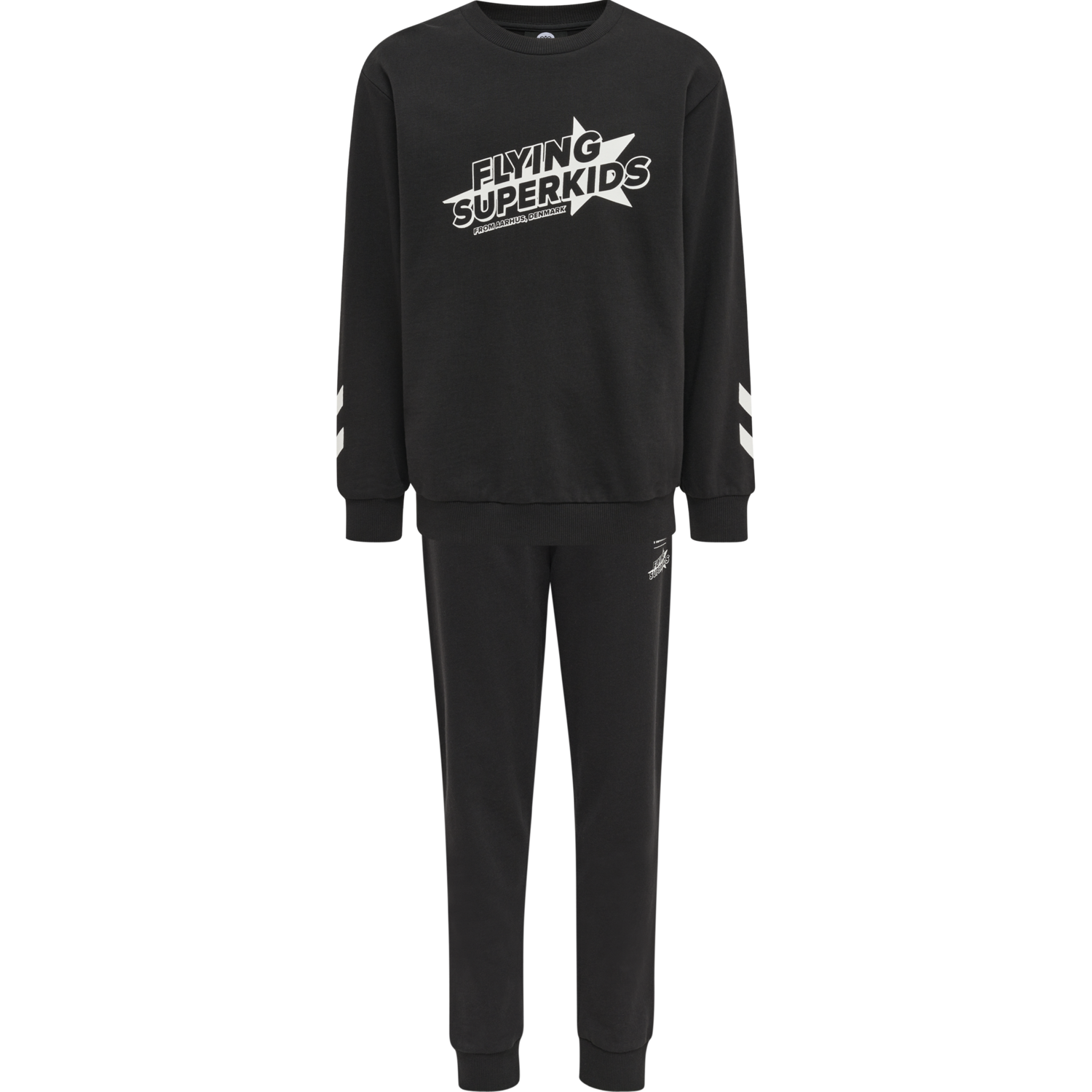 hmlFLYING SPRING TRACKSUIT, BLACK, packshot