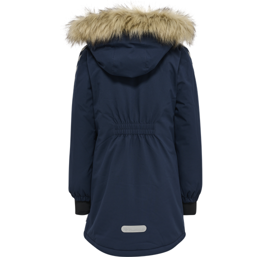 hmlLEAF TEX COAT, BLACK IRIS hmlLEAF TEX COAT, BLACK IRIS, packshot