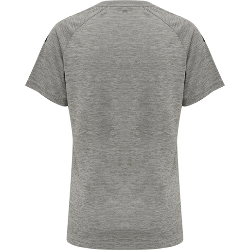 hmlCORE XK CORE POLY TEE  S/S WOMAN, GREY MELANGE, packshot