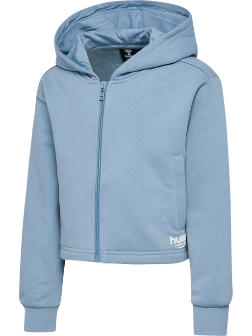 hmlZIPPI ZIP HOODIE, ASHLEY BLUE, packshot