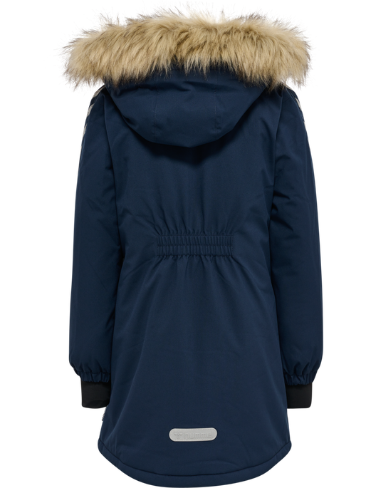 hmlLEAF TEX COAT, BLACK IRIS, packshot