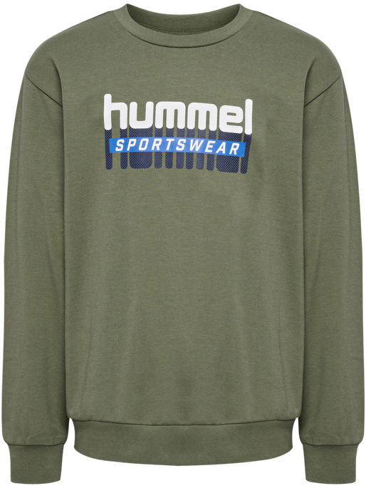 hmlTUKAS SWEATSHIRT, DUSTY OLIVE, packshot