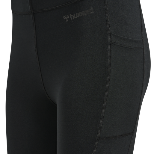 hmlMT MABLEY MID WAIST TIGHTS, BLACK, packshot