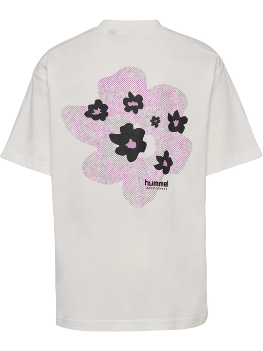 hmlJR LOOSE T-SHIRT S/S STADIUM, BLANC DE BLANC hmlJR LOOSE T-SHIRT S/S STADIUM, BLANC DE BLANC, packshot