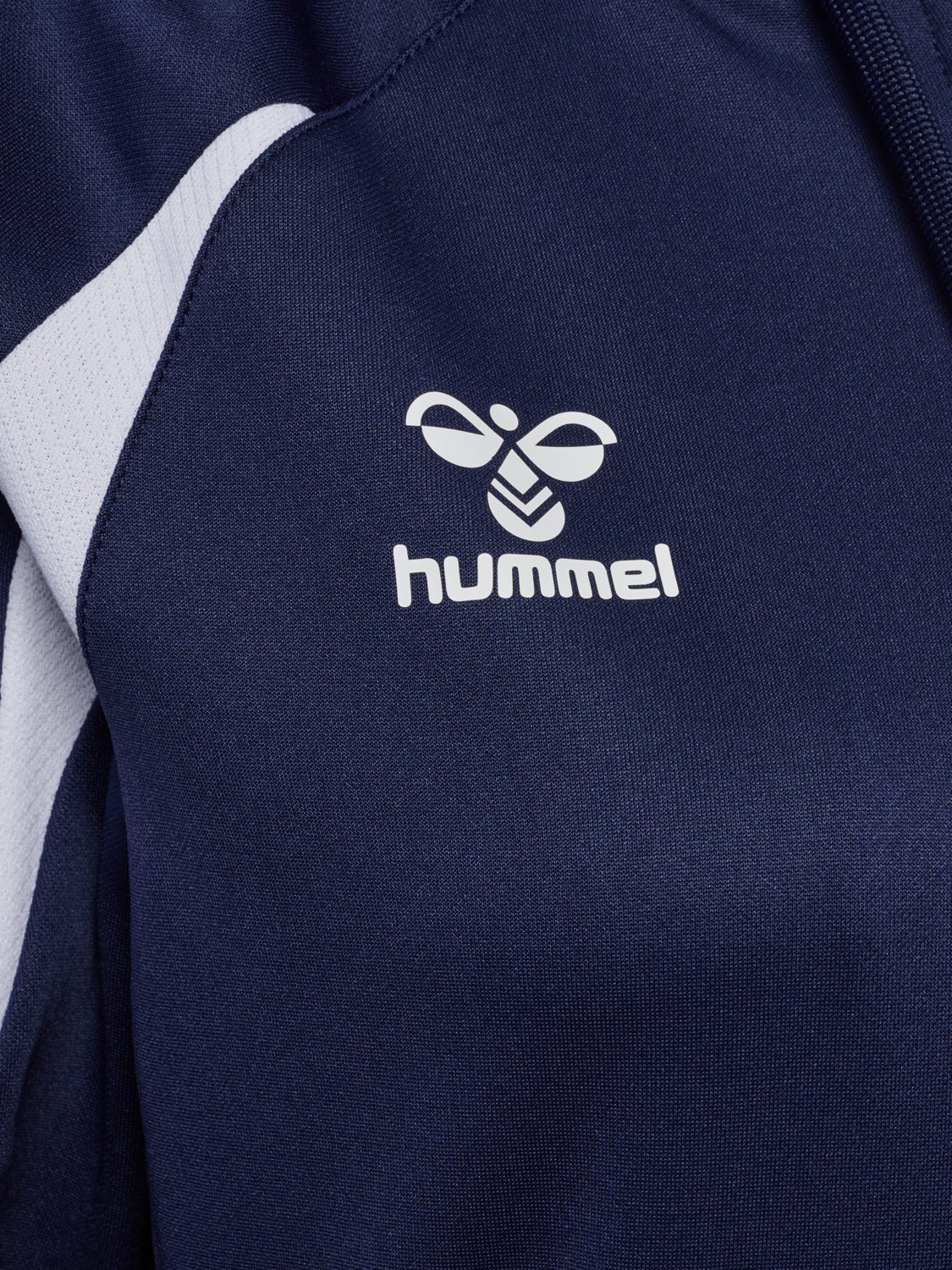 hmlCORE 2.0 ZIP HOODIE WOMAN, MARINE/WHITE, packshot