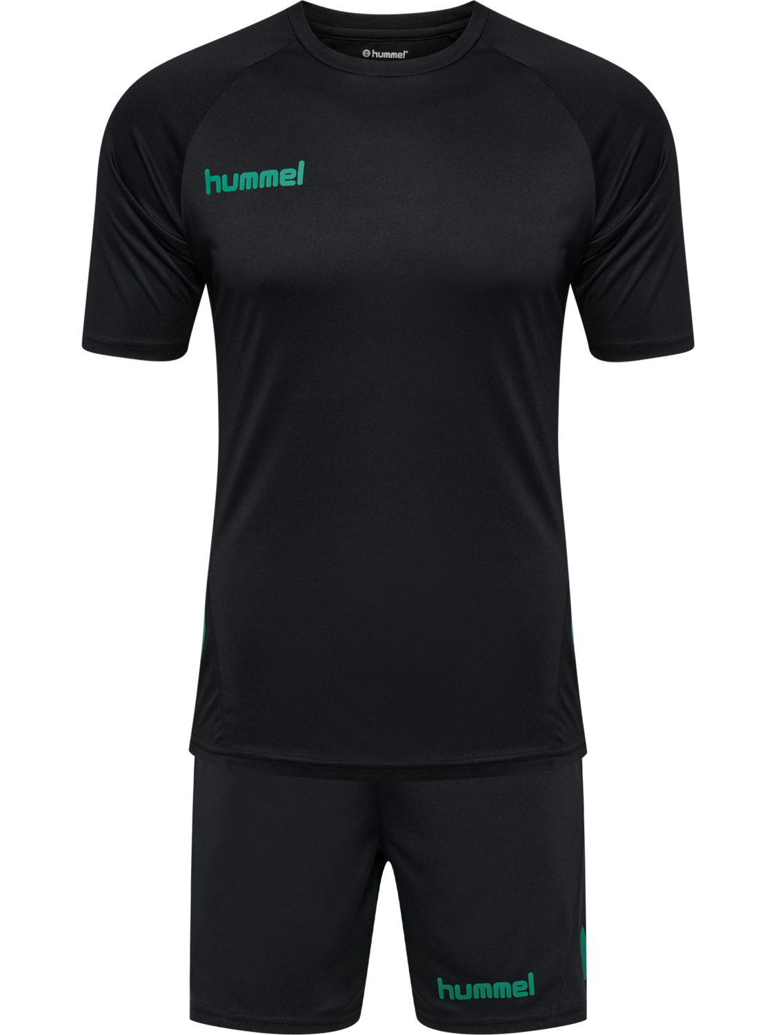 hmlPROMO SET, BLACK/VERDANT GREEN, packshot
