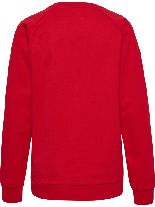 HMLGO COTTON LOGO SWEATSHIRT WOMAN, TRUE RED HMLGO COTTON LOGO SWEATSHIRT WOMAN, TRUE RED, packshot