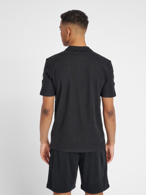 HMLGO COTTON POLO, BLACK, model