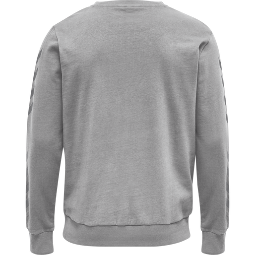 hmlLEGACY CHEVRON SWEATSHIRT, GREY MELANGE, packshot