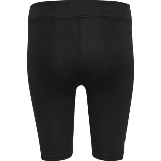 hmlTE MAJA MW COTTON TIGHT SHORTS, BLACK, packshot