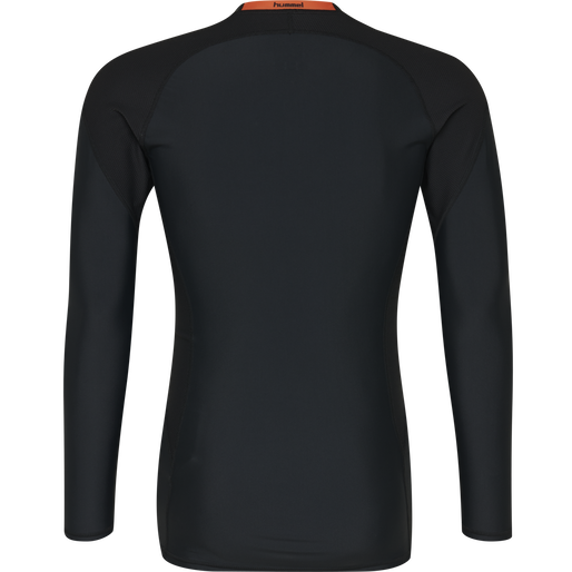 HUMMEL FIRST COMPRESSION LS M, BLACK, packshot