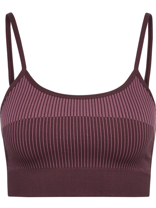 hmlYOGA SEAMLESS LOW SUPPORT BRA, FUDGE hmlYOGA SEAMLESS LOW SUPPORT BRA, FUDGE, packshot