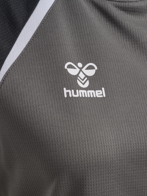 hmlLEAD 2.0 JERSEY S/S WOMAN, STEEL GRAY/ASPHALT, packshot