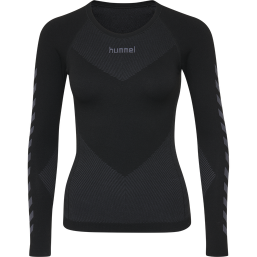 HUMMEL FIRST SEAMLESS JERSEY L/S W, BLACK HUMMEL FIRST SEAMLESS JERSEY L/S W, BLACK, packshot