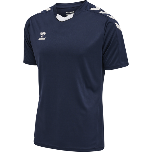 hmlCORE XK POLY JERSEY S/S, MARINE, packshot
