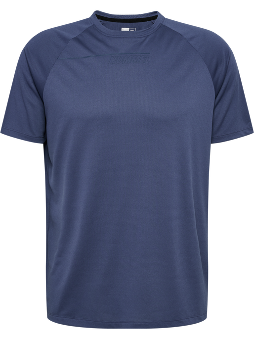 hmlCOURT LIGHT WEIGHT T-SHIRT, BLUE INDIGO hmlCOURT LIGHT WEIGHT T-SHIRT, BLUE INDIGO, packshot