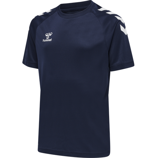 hmlCORE XK CORE POLY TEE S/S KIDS, MARINE, packshot