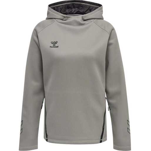 hmlCIMA XK HOODIE WOMAN, GREY MELANGE, packshot