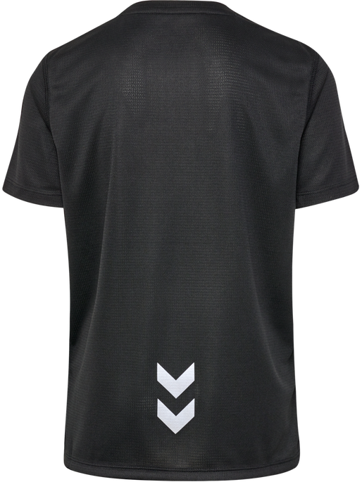 hmlRUN JERSEY S/S KIDS, BLACK, packshot